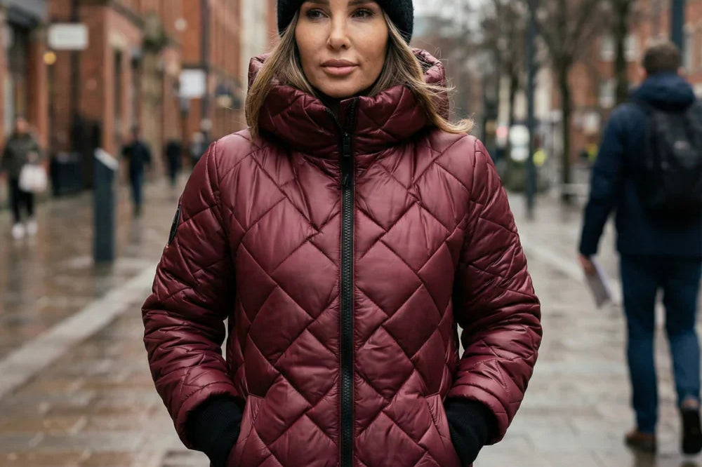 Claire | Quilted Hooded Long Coat