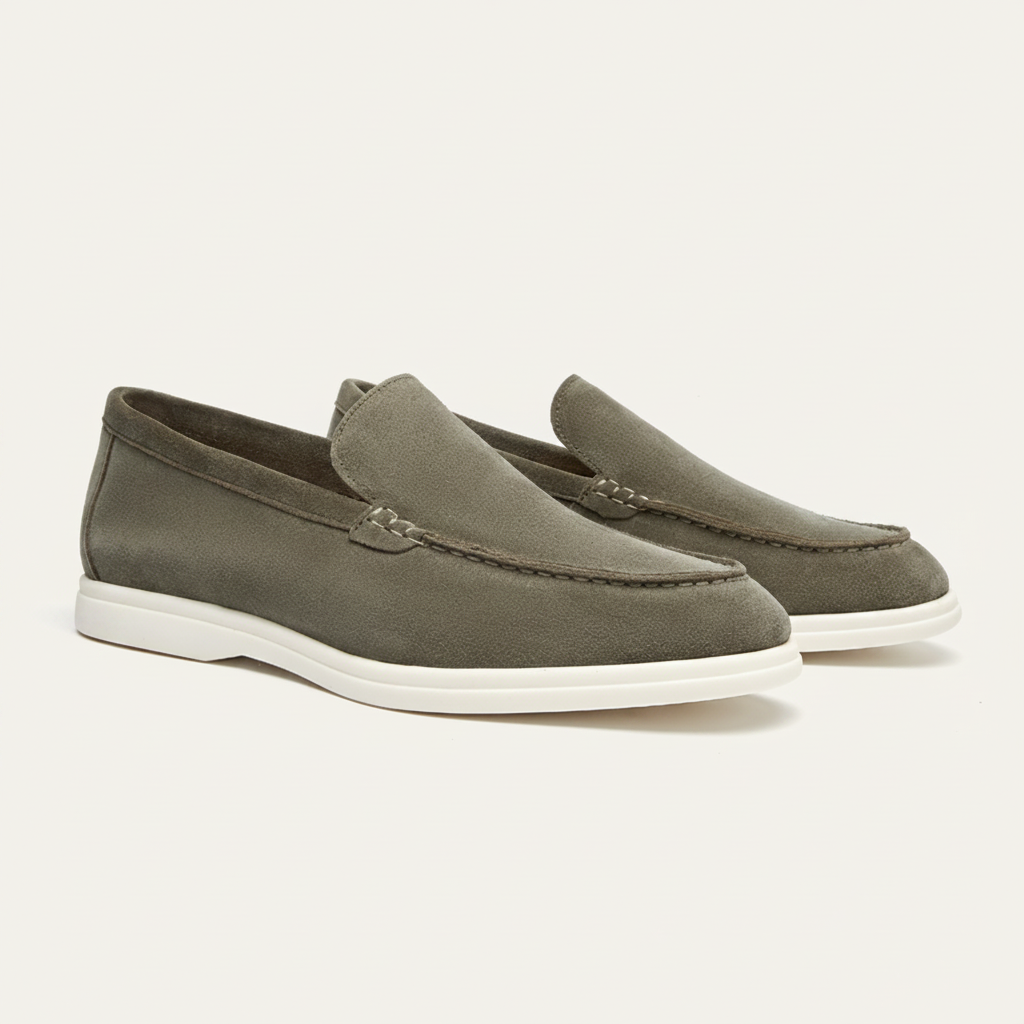 Amalviera Loafer Olive Green — front angle