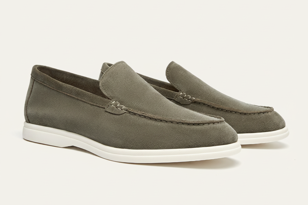 Amalviera Loafer Olive Green — front angle