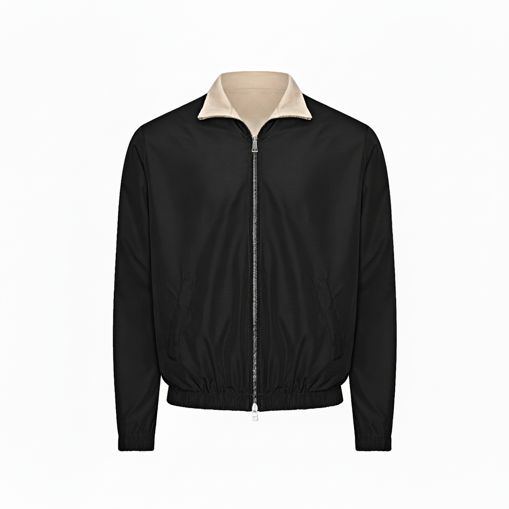 Nérolien Bomber Jacket Zwart – Voorkant
