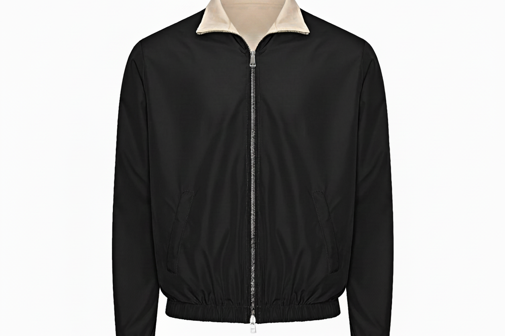 Nérolien Bomber Jacket Zwart – Voorkant