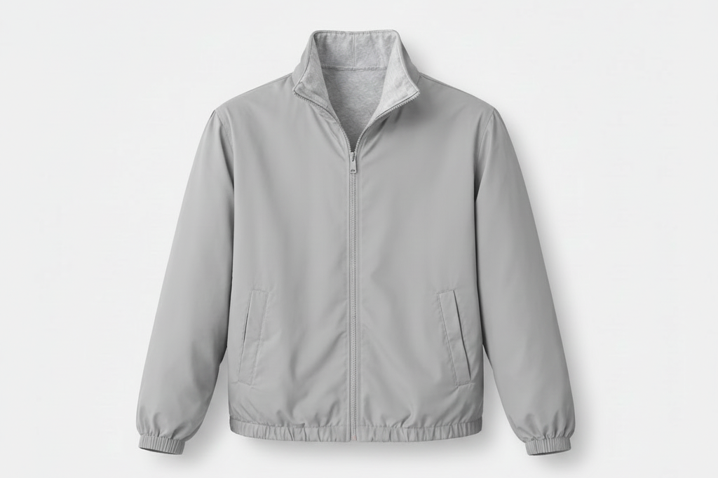 Vesito Reversible Jacket Silver Grey - Front