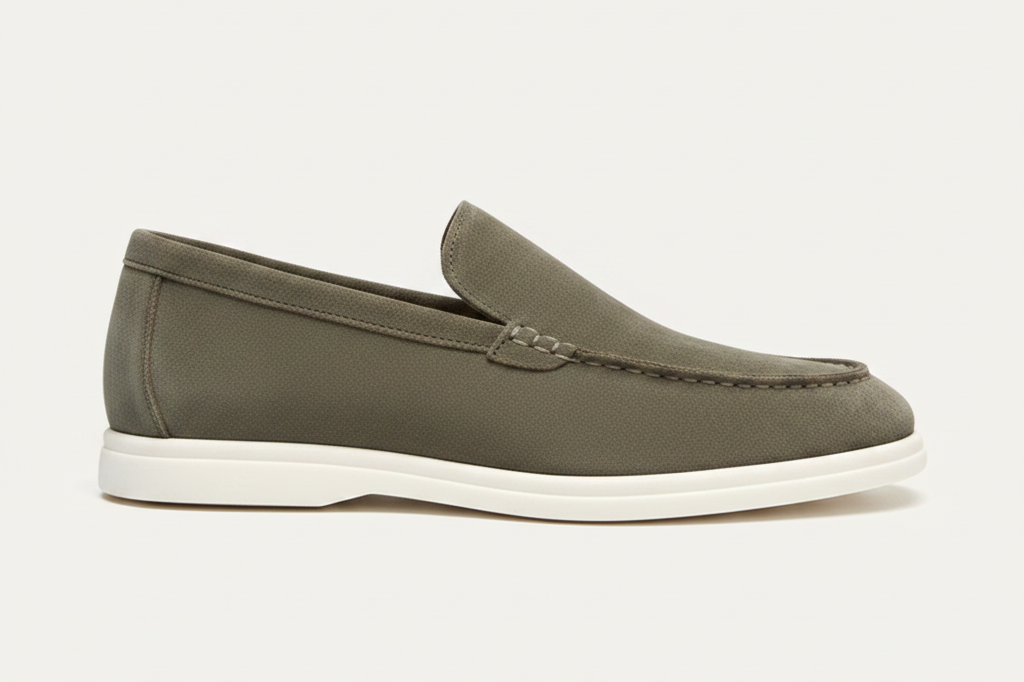 Amalviera Loafer Olive Green — side view