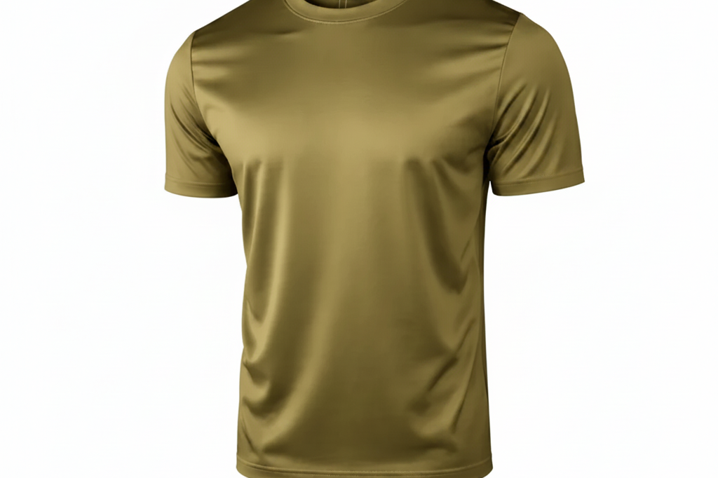 Olive Green - licht beige label